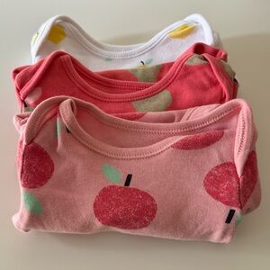 Baby Girl Fruit 3 Bodysuit Bundle
